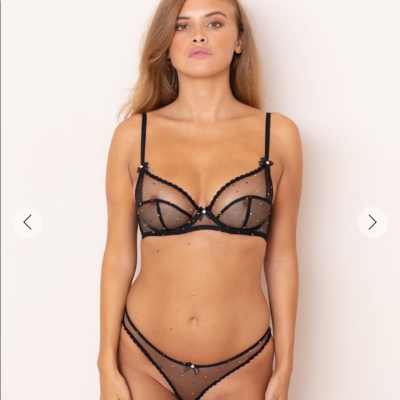 Agent Provocateur Black Sheer Brief Size Small AUTHENTIC - Picture 2 of 8